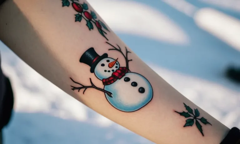 Snowman Tattoo Meaning: Unveiling The Symbolism Behind This Whimsical Design
