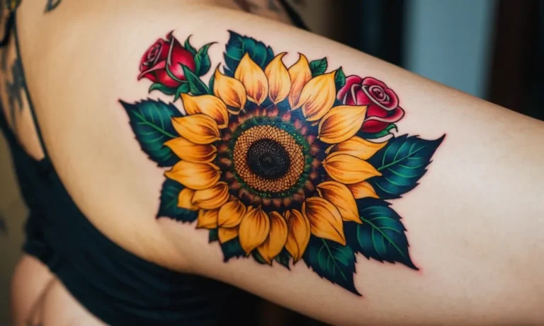 Sunflower And Rose Tattoo Meaning: A Comprehensive Guide