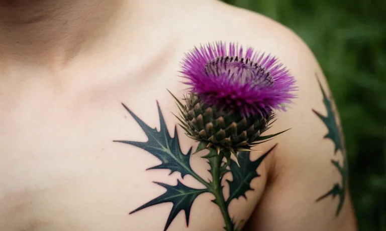 Thistle Tattoo Meaning: Exploring The Symbolism And Cultural Significance