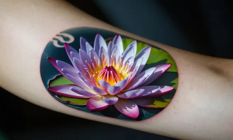 Unveiling The Profound Symbolism Of Water Lily Tattoos