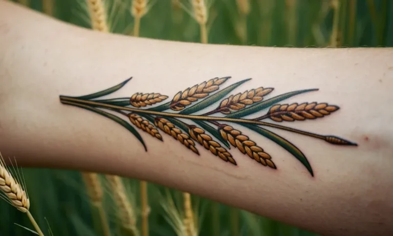 Wheat Tattoo Meaning: Exploring The Symbolism Behind This Unique Design