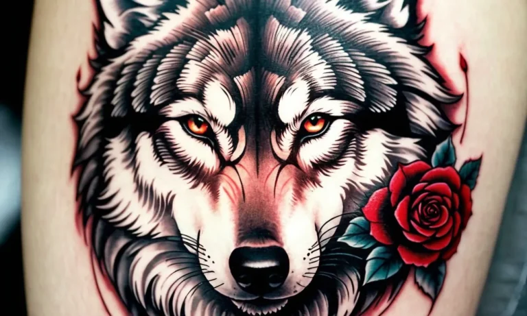 Wolf And Rose Tattoo Meaning: Exploring The Symbolism Behind This Captivating Design