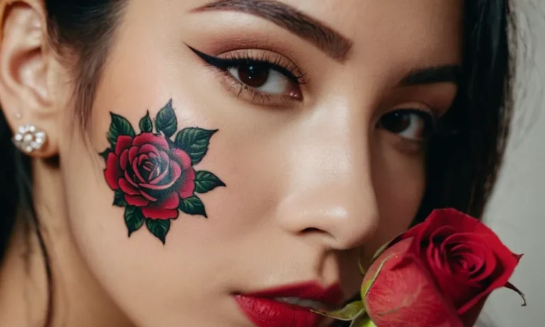 Unveiling The Symbolic Meaning Of A Woman’S Face With Rose Tattoo