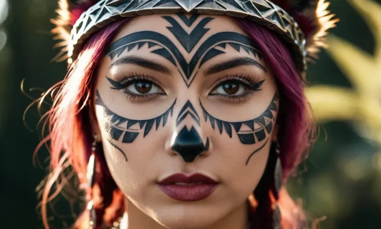 Unveiling The Symbolic Meaning Of The Woman With Wolf Headdress Tattoo