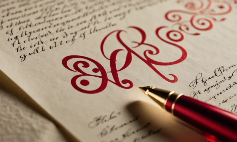 Unveiling The Spiritual Meaning Of Writing In Red Ink
