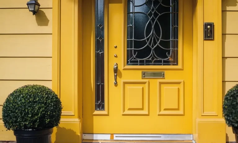 The Meaning And Symbolism Behind A Yellow Front Door