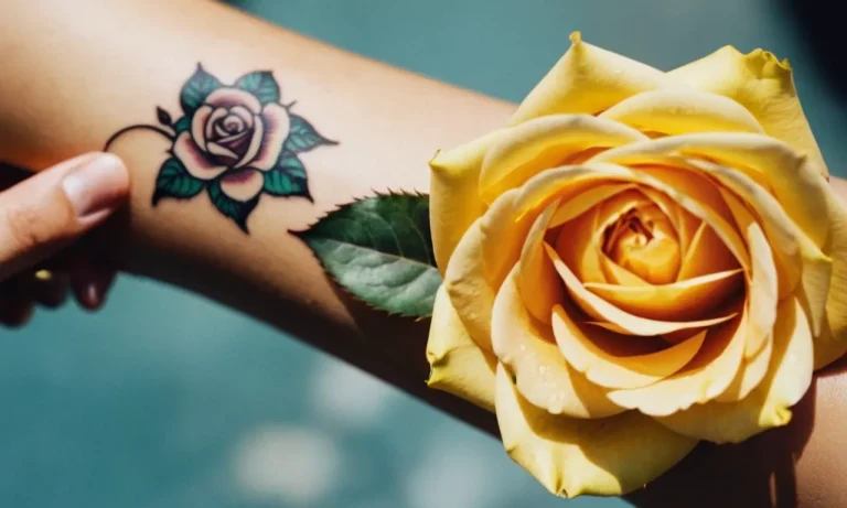 The Symbolic Meaning Of A Yellow Rose Tattoo: A Comprehensive Guide