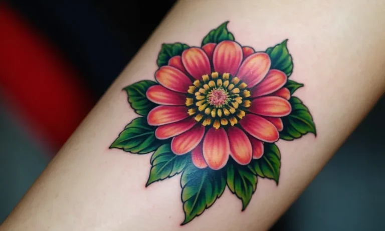 Zinnia Tattoo Meaning: Exploring The Symbolism Behind This Vibrant Bloom